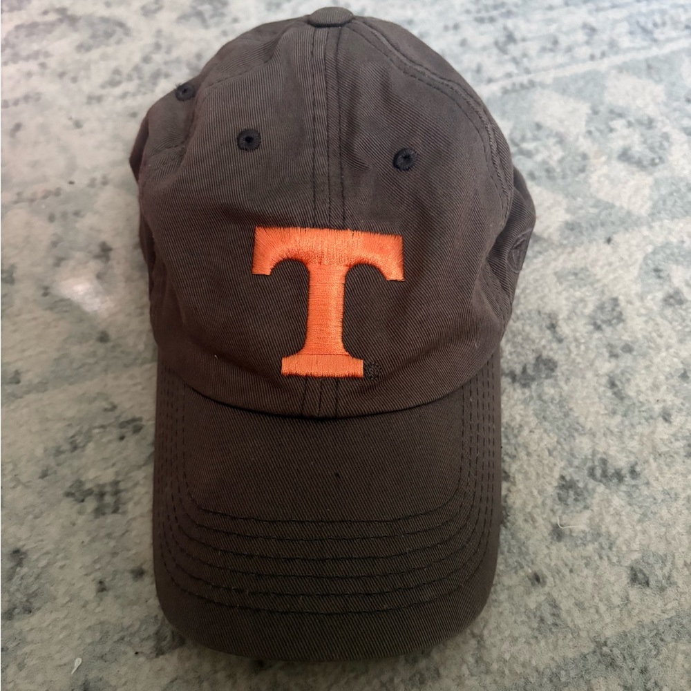 University of Tennessee Grey Cap with Orange T Logo #UTK